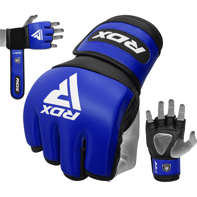RDX F1 4oz MMA Grappling Gloves#color_blue