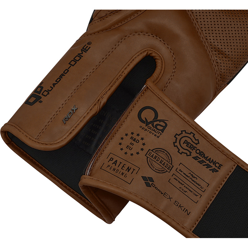 RDX F15 Nero Brown Boxing Gloves
