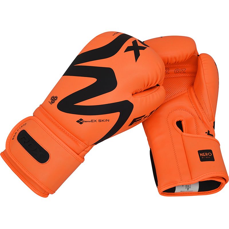 RDX F15 Nero Orange Boxing Gloves