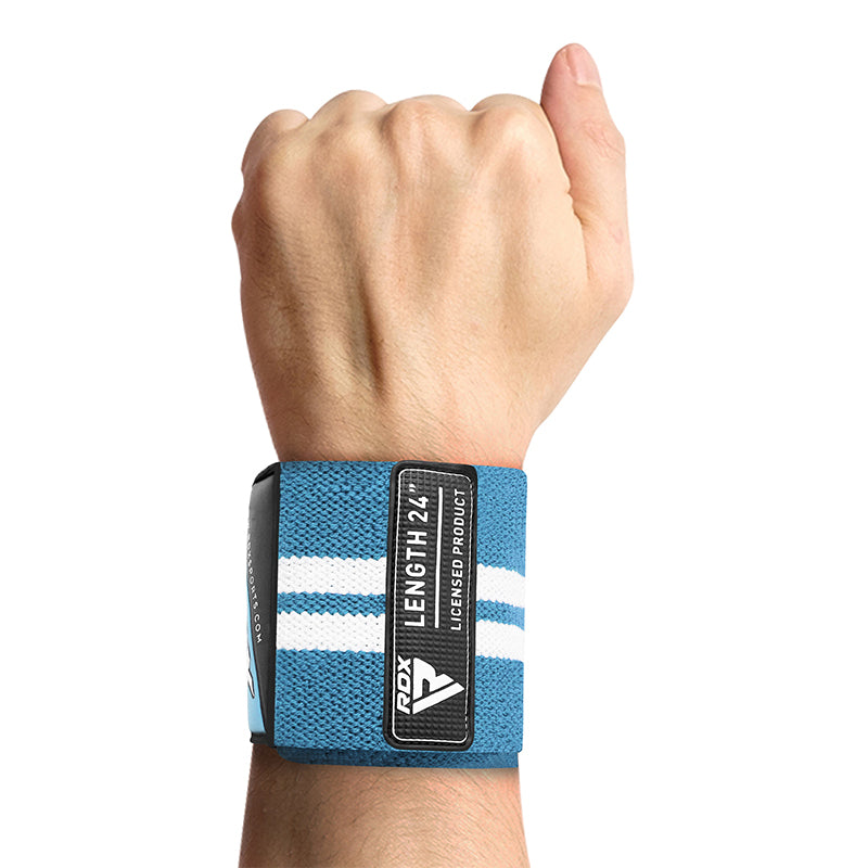 RDX W4 Wrist Support Wraps for Weight Lifting#color_sky-blue