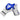 RDX A2 BBBofC Approved Pro Fight Boxing Gloves#color_blue