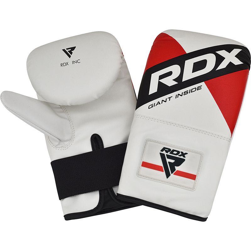 RDX F10 Bag Gloves White & Red