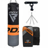 RDX F12 4ft/5ft Punch Bag with Gloves & Ceiling Hook