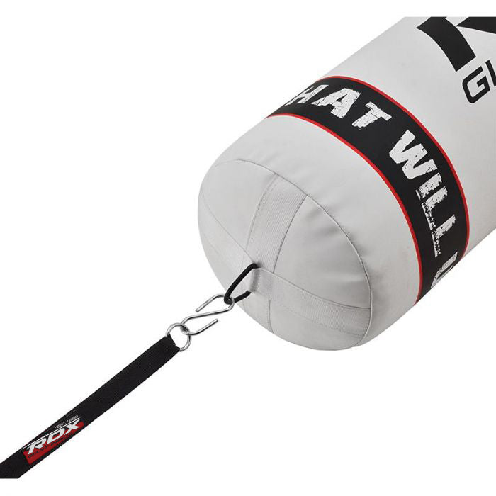 RDX F1 White Punch Bag With Gloves & Wall Bracket