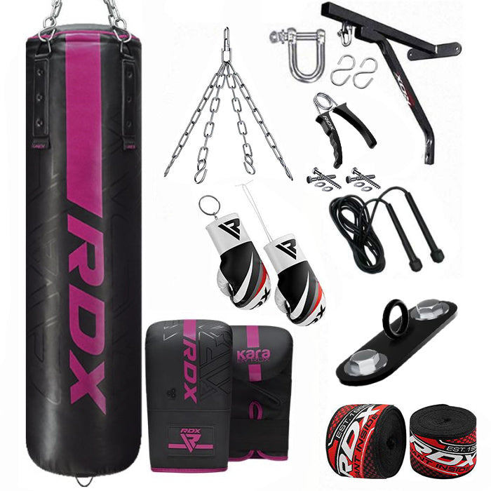 RDX F6 KARA 14-in-1 Punch Bag with Bag Gloves Set