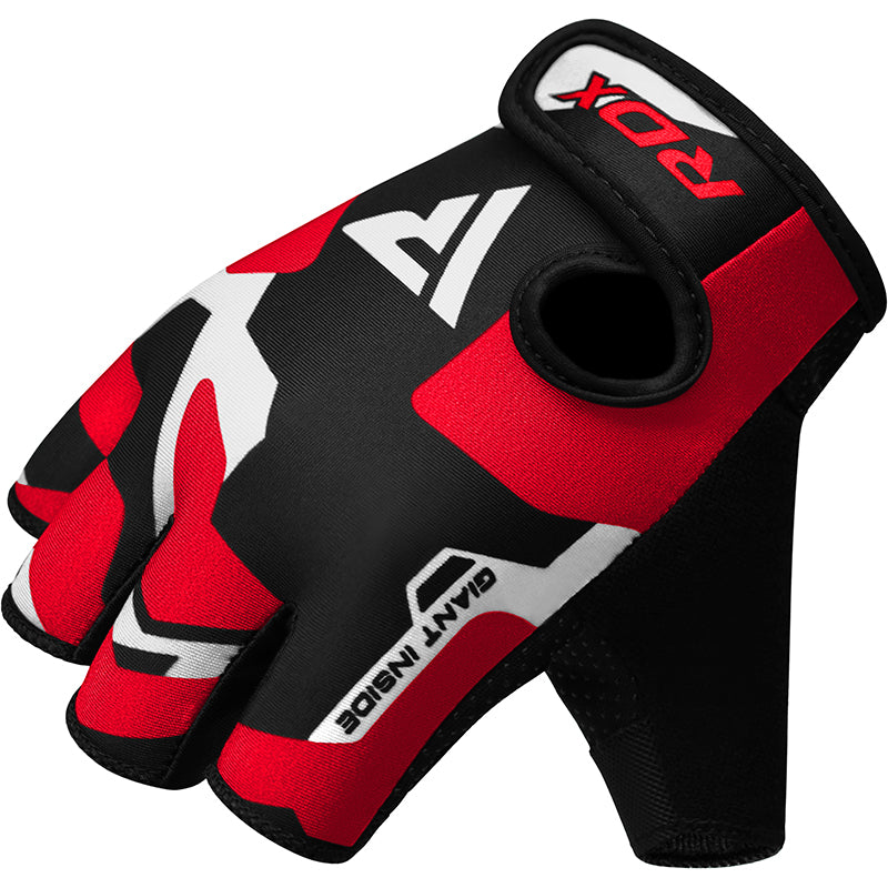 RDX F6 Fitness Gym Gloves#color_red
