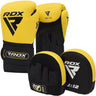 RDX J12 KIDS 6oz Boxing Gloves & Focus Pads Set#color_yellow