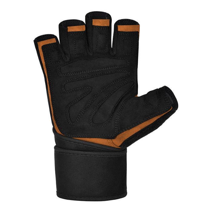 RDX L4 Open Finger Weightlifting Gym Gloves#color_tan
