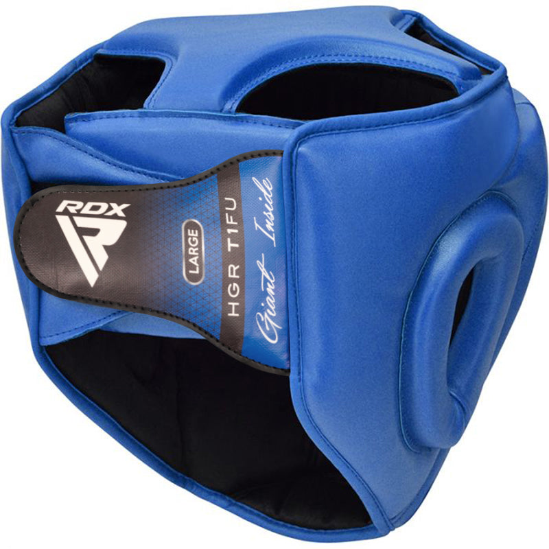 RDX T1F Head Guard with Removable Face Cage#color_blue