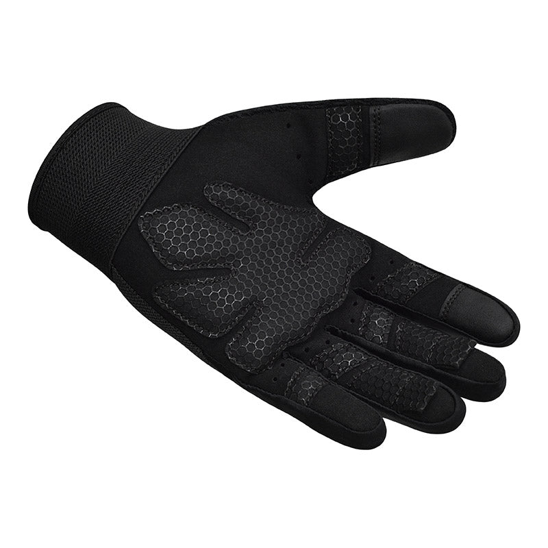 RDX W1F Full Finger Gym Workout Gloves#color_black