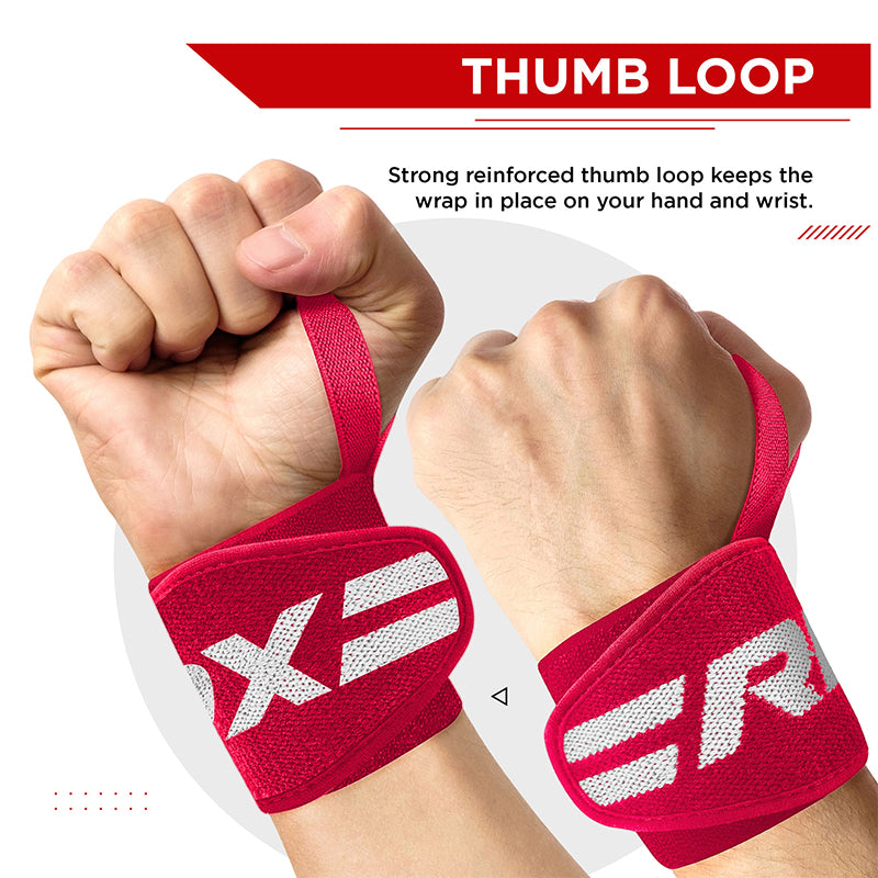 RDX W2 Powerlifting Wrist Wraps Pink for Women