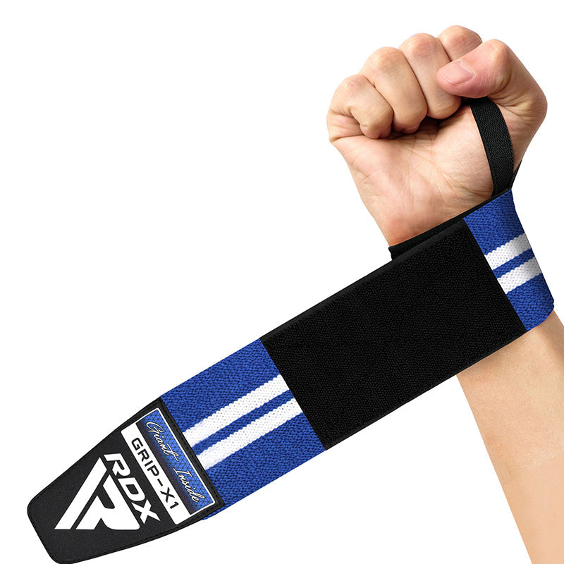 RDX W4 Wrist Support Wraps for Weight Lifting#color_blue