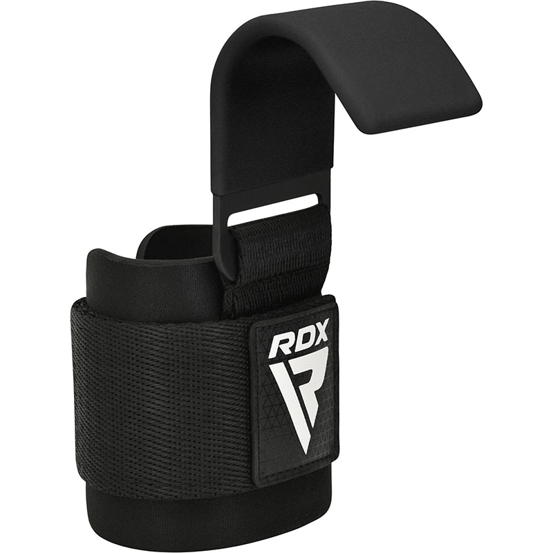 RDX W5 Weight Lifting Hook Straps#color_black