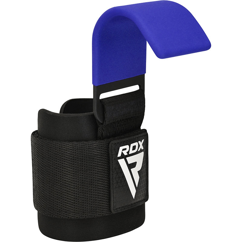 RDX W5 Weight Lifting Hook Straps#color_blue