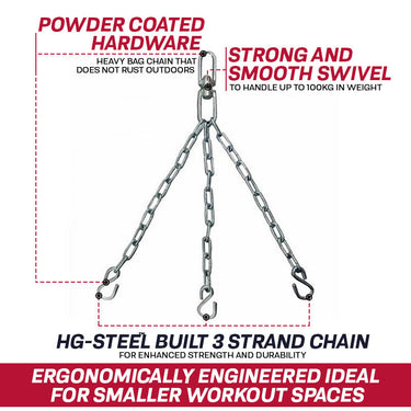 RDX X1 3 Hook Punch Bag Chains