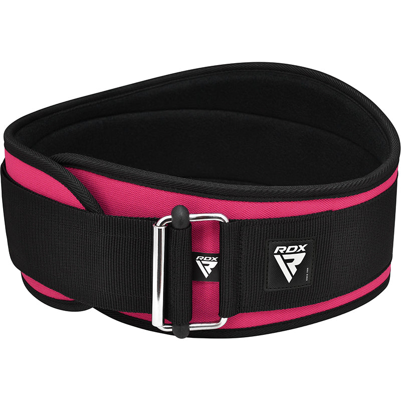 RDX X3 6 INCH Weightlifting Neoprene Gym Belt for Women#color_pink