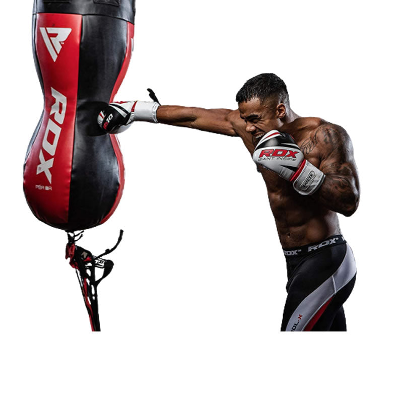 RDX BR 3-in-1 Body Punch Bag with Gloves Set
