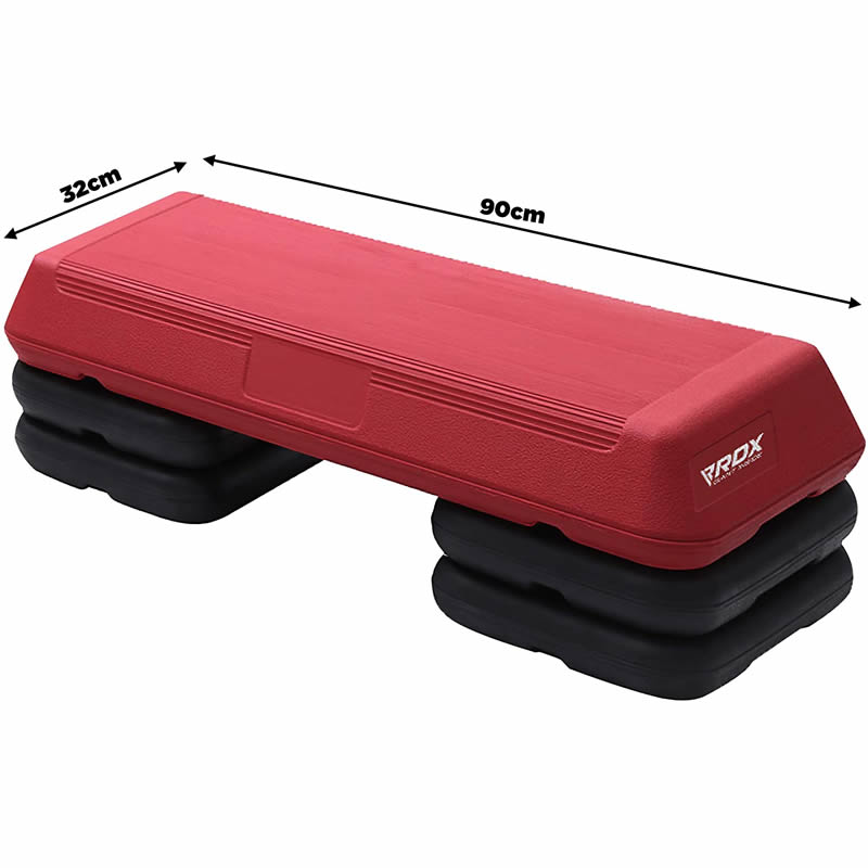 Foot Step Images Color:red RDX GR Aerobic Step Platform – RDX Sports - Canada
