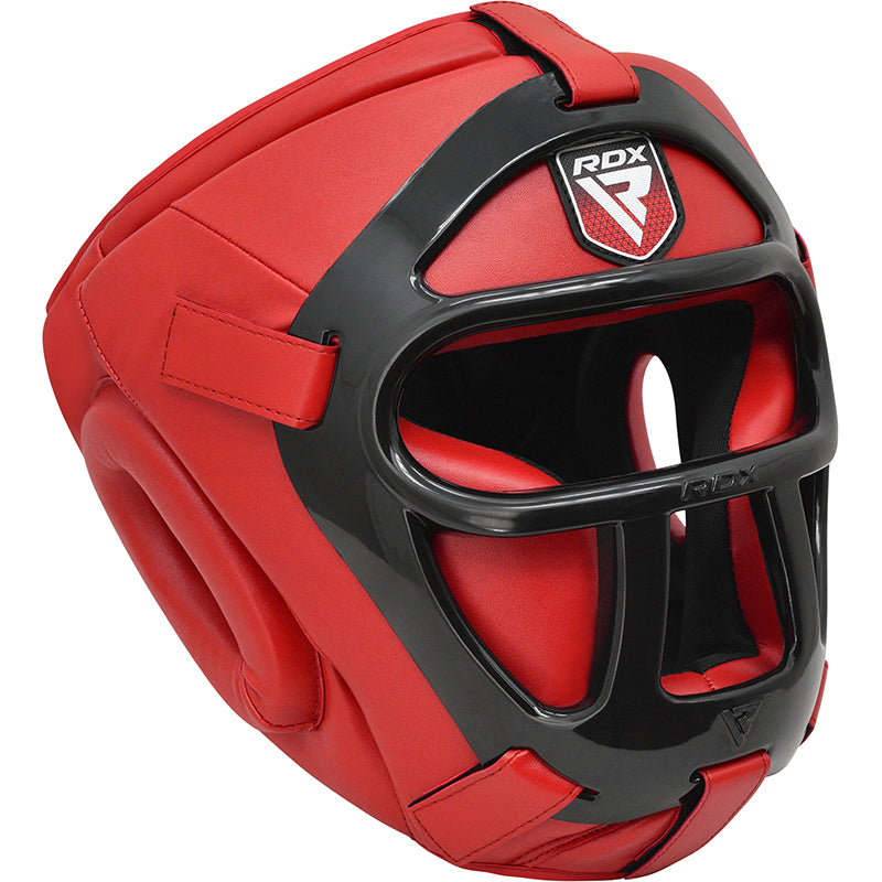 RDX T1F Head Guard with Removable Face Cage#color_red