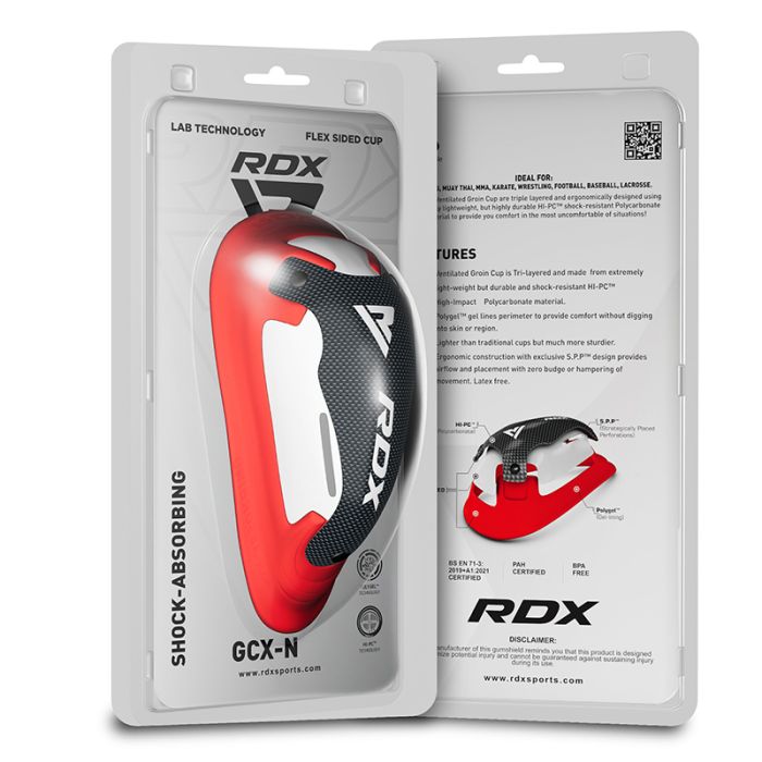 RDX 1N Gel Groin Protection Cup#color_redwhite