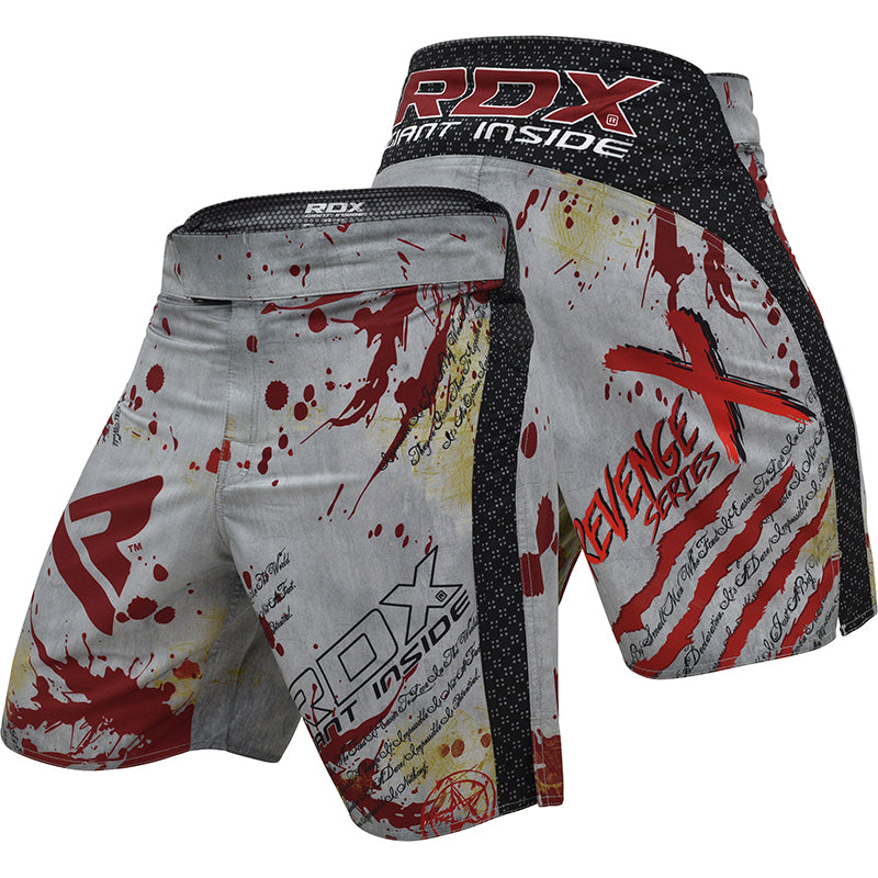 RDX R3 Revenge Series Extra Small White Polyester MMA Shorts 