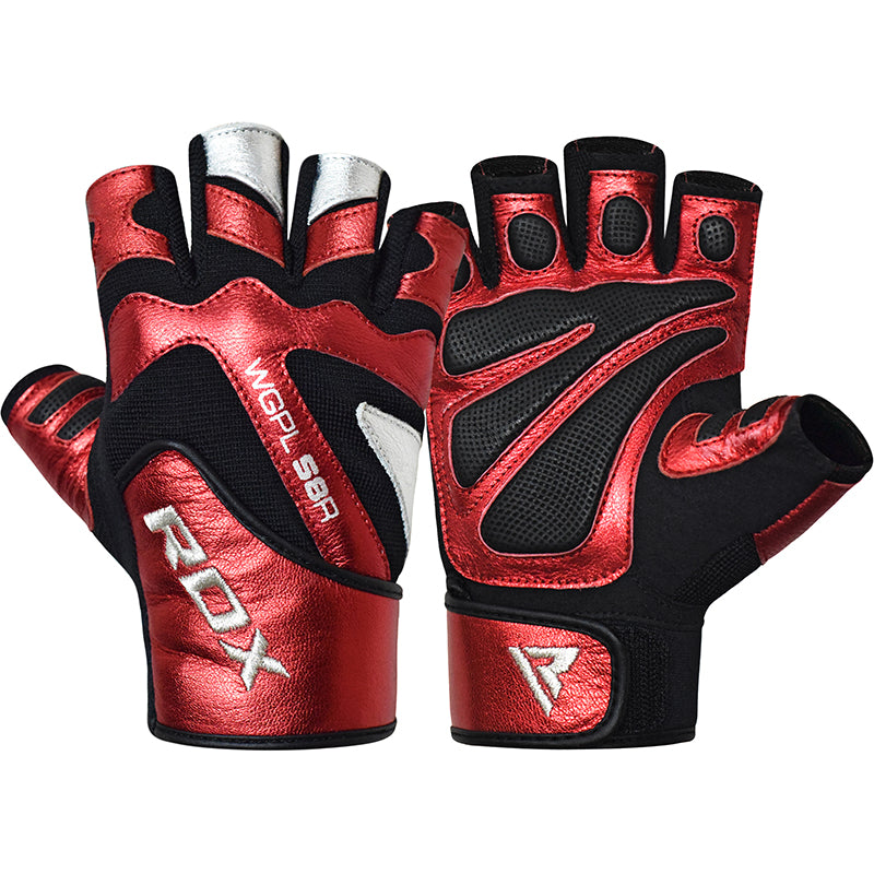 RDX S8 Bold Rote Trainingshandschuhe aus Leder