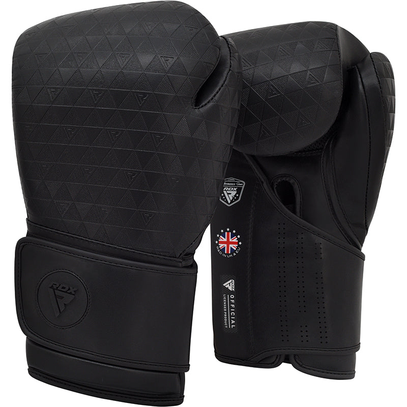 RDX black wihte training boxing gloves #color_black