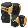 RDX T13 Boxing Gloves & Focus Pads Golden / Black-10oz