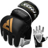 RDX T2 Quest Large Golden Leather MMA Gloves 