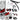 RDX white red punch bag with mitts