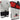 RDX F7 4ft / 5ft 3-in-1 Ego White / Red Training Punch Bag with Mitts Set